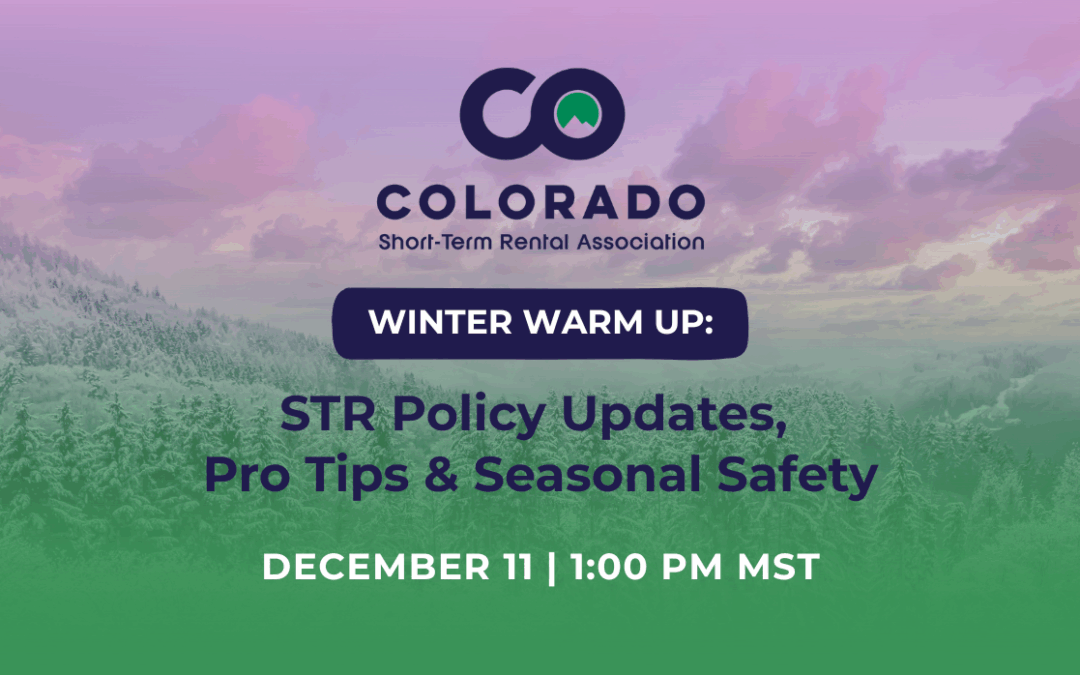 Winter Warmup STR Policy Updates,  Pro Tips & Seasonal Safety
